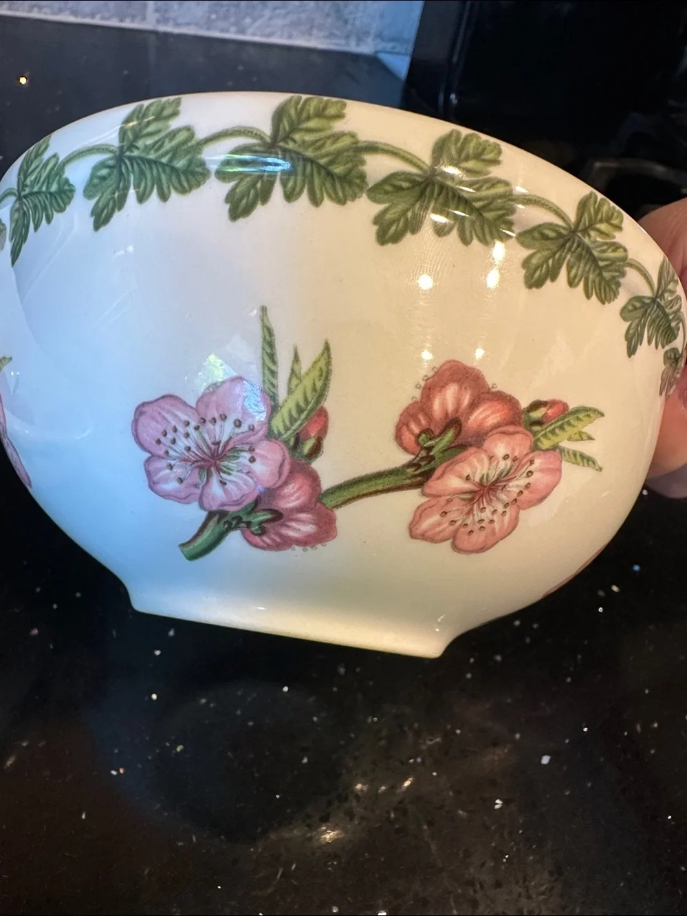 Set of Two Portmeirion Pomona Salad/Dessert/Fruit Bowls with Fruit Illustrations